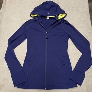 Ivivva By Lululemon Hoodie Girls 14 Indigo Full Zip Moonwalk Pockets